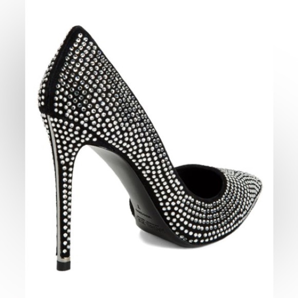 Rachel Zoe Black Tre Studded Kid Suede Pumps | Size 9.5 | NWT - Picture 7 of 11